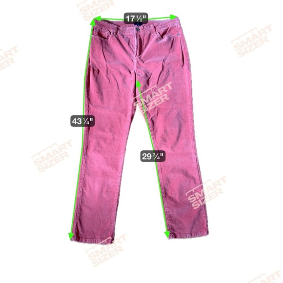 NYDJ Skinny Corduroy Pants Coral Pink Women Size 16 skinny - Picture 3 of 8
